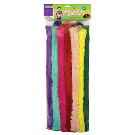 Super Colossal Stems, Assorted Colors, 18in X 1in, PK24